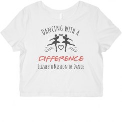 Ladies Slim Fit Crop Top Tee