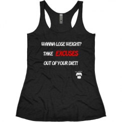 Ladies Slim Fit Super Soft Racerback Triblend Tank