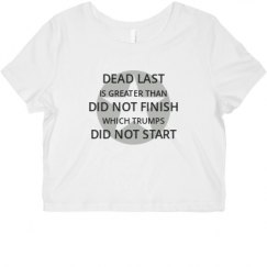 Ladies Slim Fit Crop Top Tee