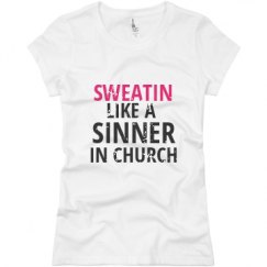 Ladies Slim Fit Basic Promo Jersey Tee