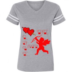 Ladies Relaxed Fit Vintage Sports Tee