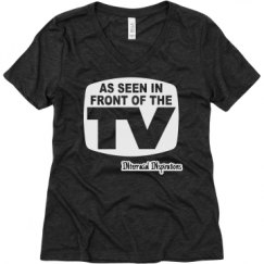 Ladies Relaxed Fit Super Soft Triblend V-Neck Tee