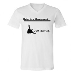 Unisex V-Neck Jersey Tee