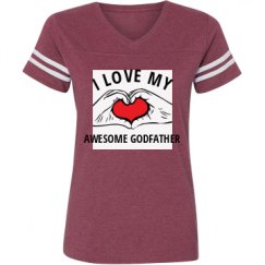 Ladies Relaxed Fit Vintage Sports Tee