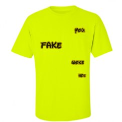 Unisex Ultra Cotton Safety Neon Crewneck Tee