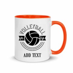 11oz Ceramic Mug with Color Inside