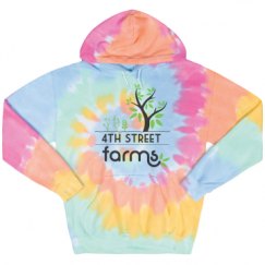 Unisex Tie-Dye Fleece Hoodie