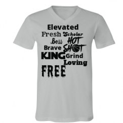 Unisex V-Neck Jersey Tee
