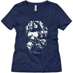 Ladies Relaxed Fit V-Neck Tee
