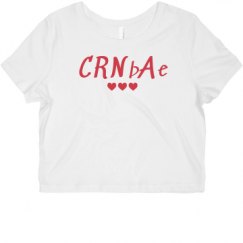 Ladies Slim Fit Crop Top Tee