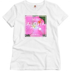 Aloha Hawaii Pink Hibiscus top