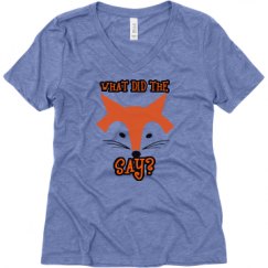 Ladies Relaxed Fit Super Soft Triblend V-Neck Tee