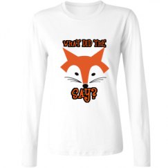 Ladies Relaxed Fit Basic Long Sleeve Tee