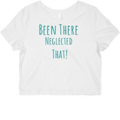 Ladies Slim Fit Crop Top Tee