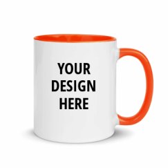 11oz Ceramic Mug with Color Inside