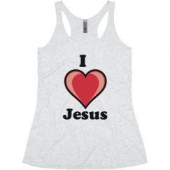 Ladies Slim Fit Super Soft Racerback Triblend Tank