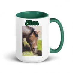 15oz Ceramic Mug with Color Inside