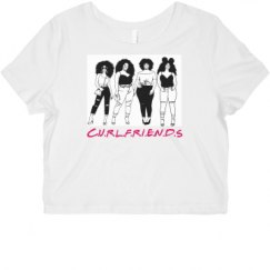 Ladies Slim Fit Crop Top Tee