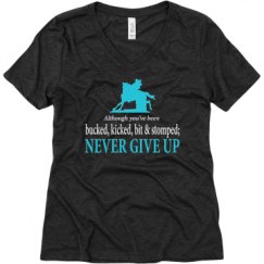 Ladies Relaxed Fit Super Soft Triblend V-Neck Tee