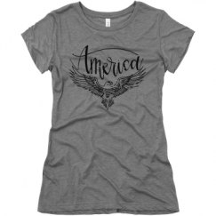 Ladies Slim Fit Super Soft Triblend Tee