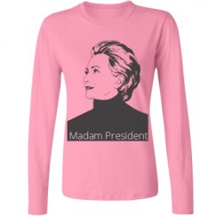 Ladies Relaxed Fit Basic Long Sleeve Tee
