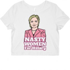 Ladies Slim Fit Crop Top Tee