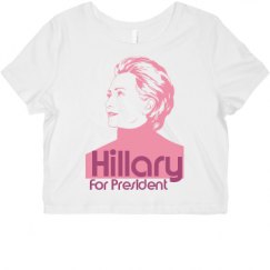 Ladies Slim Fit Crop Top Tee