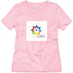 Ladies Relaxed Fit V-Neck Tee