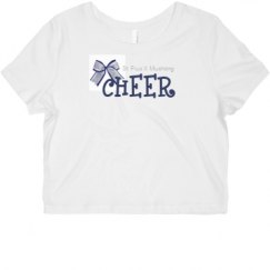 Ladies Slim Fit Crop Top Tee