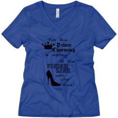 Ladies Relaxed Fit V-Neck Tee