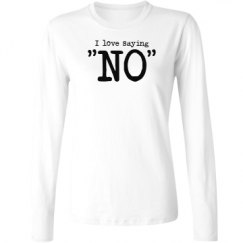 Ladies Relaxed Fit Basic Long Sleeve Tee