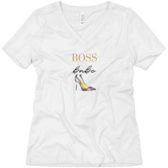 Ladies Relaxed Fit V-Neck Tee