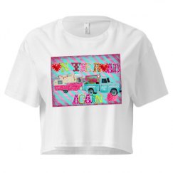 Ladies Festival Cali Crop Top Tee