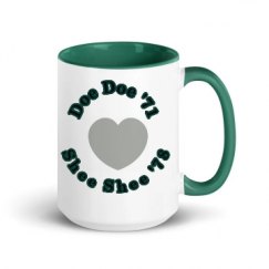 15oz Ceramic Mug with Color Inside