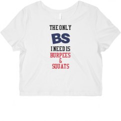 Ladies Slim Fit Crop Top Tee