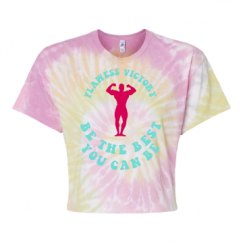 Women's Tie Dye Crop Top Tee