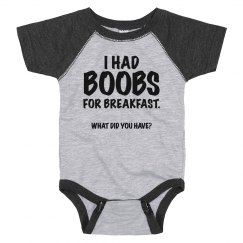 I Had Boobs For Breakfast.