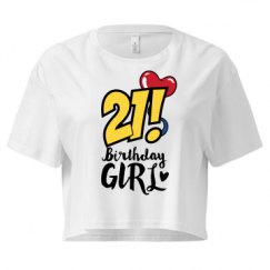 Ladies Festival Cali Crop Top Tee