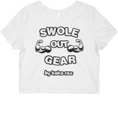 Ladies Slim Fit Crop Top Tee