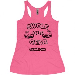Ladies Slim Fit Super Soft Racerback Triblend Tank