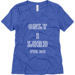 Ladies Relaxed Fit Super Soft Triblend V-Neck Tee