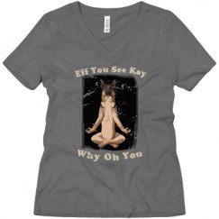 Ladies Relaxed Fit V-Neck Tee