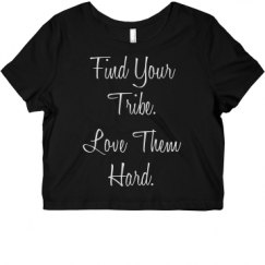 Ladies Slim Fit Crop Top Tee