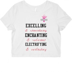 Ladies Slim Fit Crop Top Tee