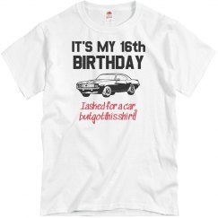 Custom 16th Birthday Shirts, Tank Tops 