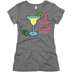 Ladies Slim Fit Super Soft Triblend Tee