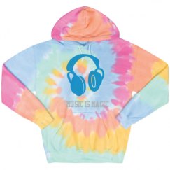 Unisex Tie-Dye Fleece Hoodie