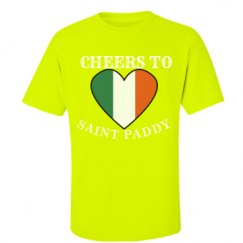 Unisex Ultra Cotton Safety Neon Crewneck Tee