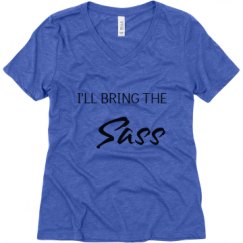 Ladies Relaxed Fit Super Soft Triblend V-Neck Tee