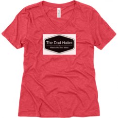 Ladies Relaxed Fit Super Soft Triblend V-Neck Tee